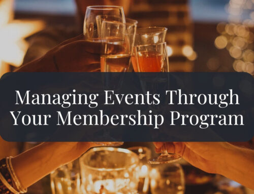 Managing Events Through Your Membership Program
